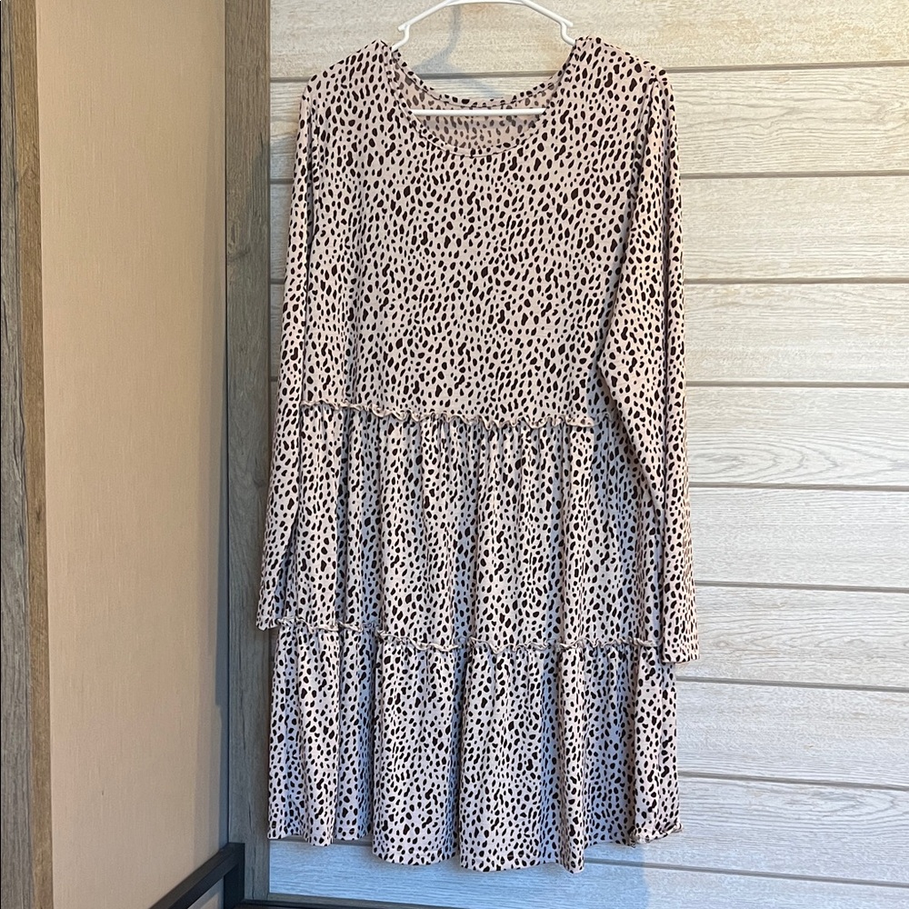 Spotted Long Sleeve Dress